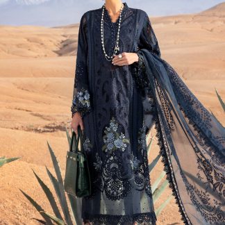 3 Piece Unstitched Embroidered Lawn Suit | D-2504-B